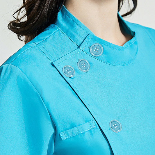 Slim Waist Cotton Nurse Hand Washing Suit Work Clothes