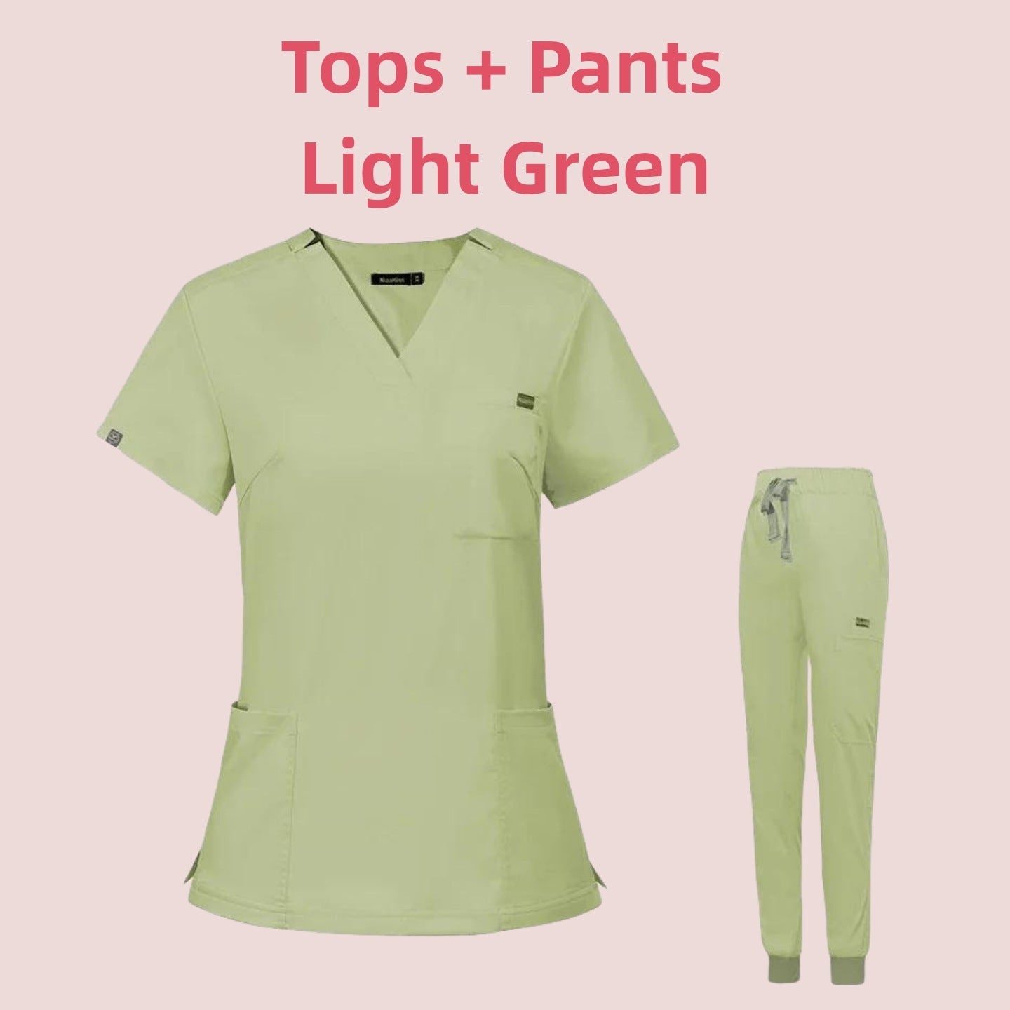 V-neck Short Sleeve Hospital Nurses' Uniform Suit